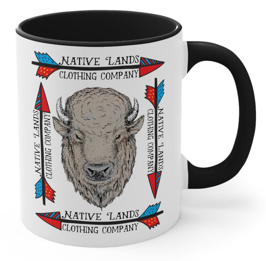 Bison Arrows Mug Ceramic 11oz Native American