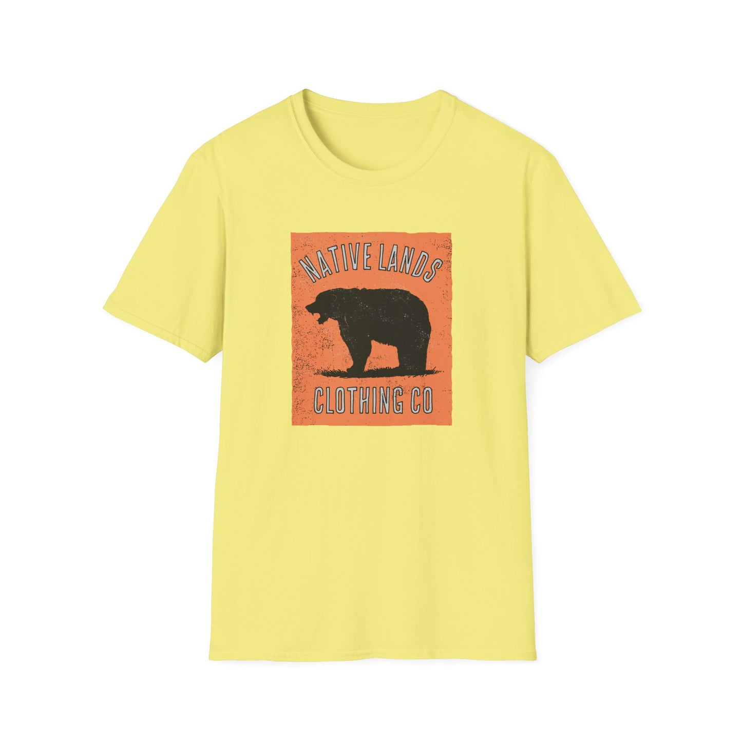 Bear Roaring Shirt Pumpkin Cotton Native American
