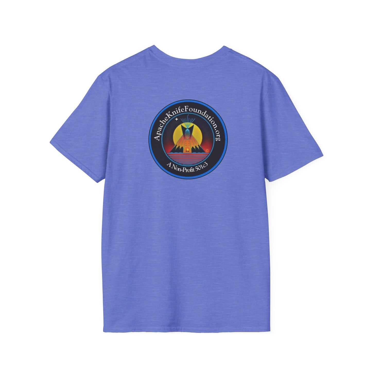 Apache Knife Foundation Shirt Non-Profit (front/back) Cotton Native American (Special Order)
