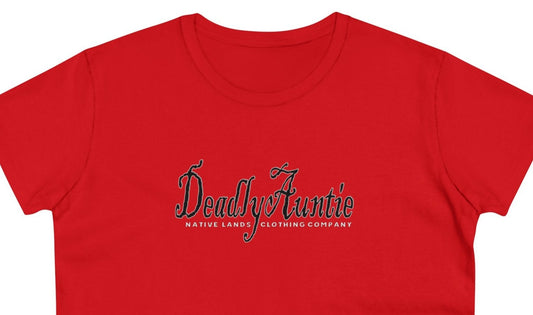 womens deadly auntie shirt native american