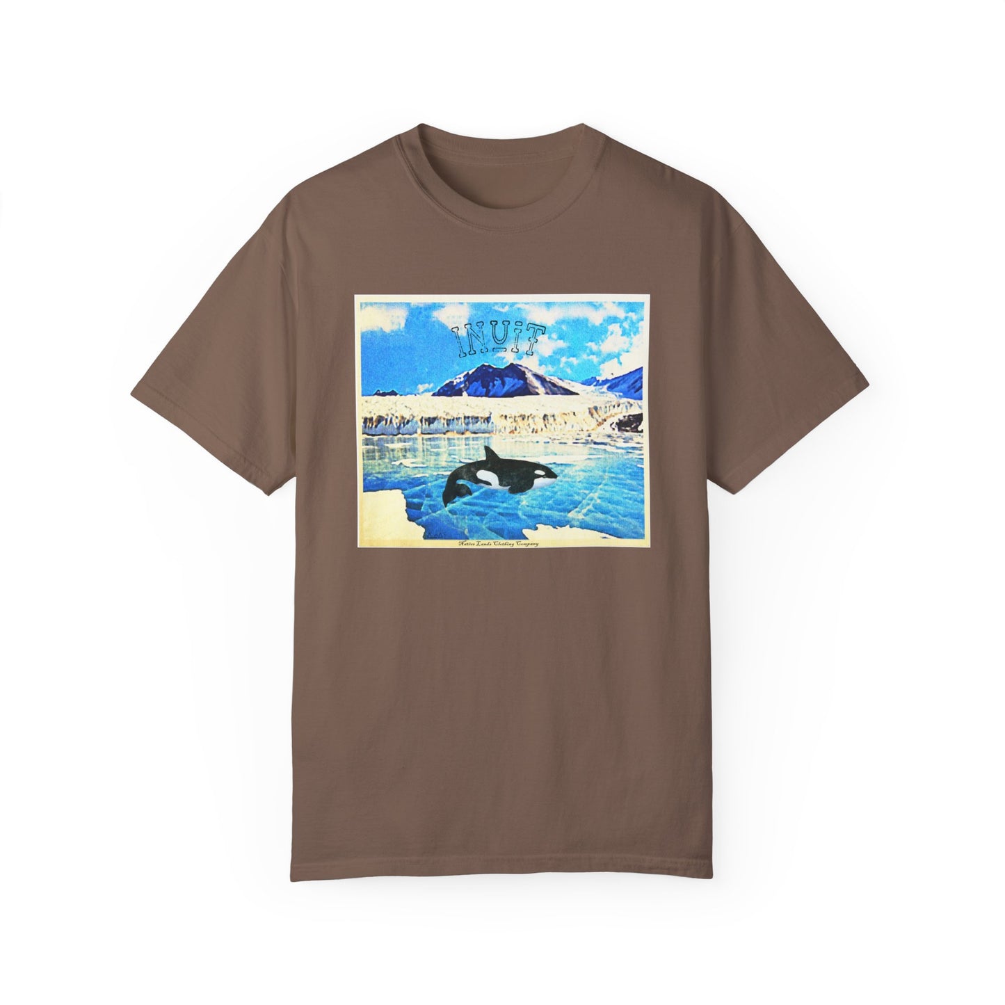 Inuit Tribe Garment-Dyed Shirt Orca Cotton Native American