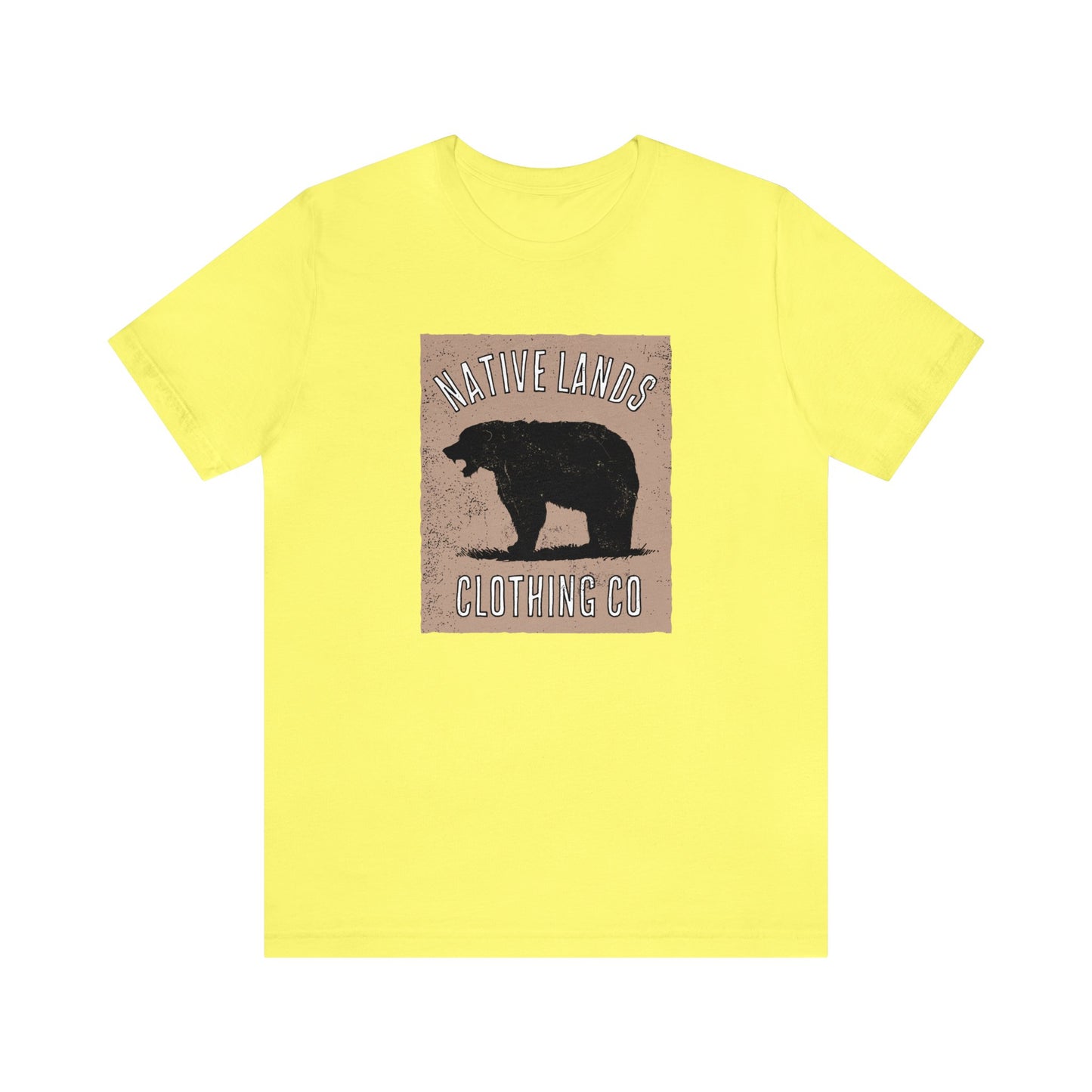Bear Roaring Shirt Tan Cotton Native American