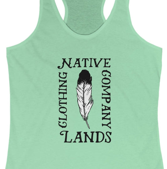 womens feather tank top native american