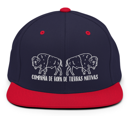 Bison snapback hat spanish native american