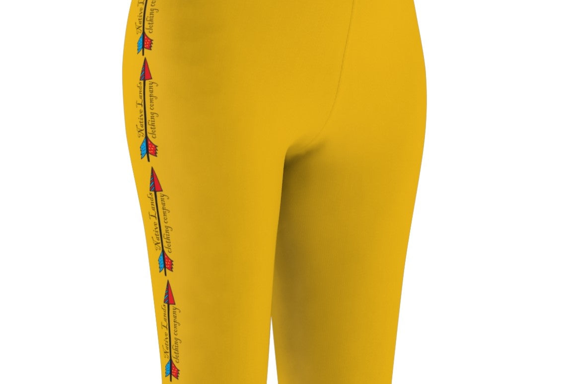 Leggings Arrow grafikoa - Lehen Nazioak, Kanadako aborigenak, indigenak, amerikar natiboak - Horia