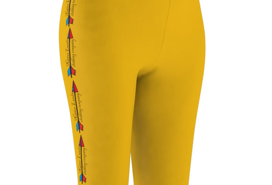Leggings Pfeil Grafik Indianer – Gelb