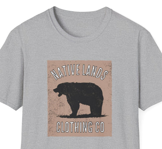 Bear Roaring シャツ タン コットン ネイティブ アメリカン