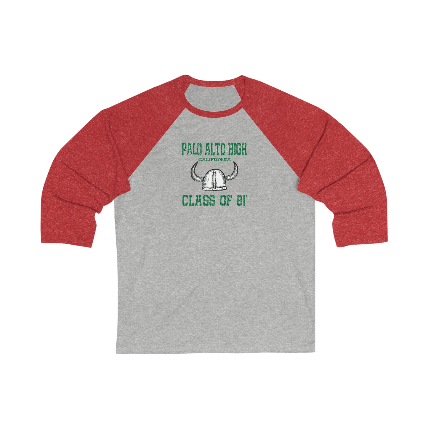 Paly 81 - Palo Alto High School Alumni Baseball T-Shirt - Class of 1981 - NLCC 001