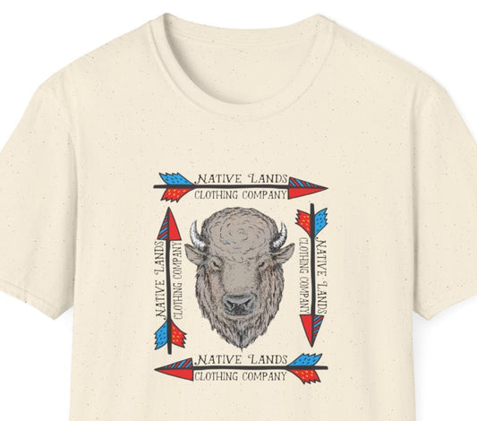 Bison Arrows Shirt Cotton First Nations, Canadian Aboriginal, Indigenous, Native American