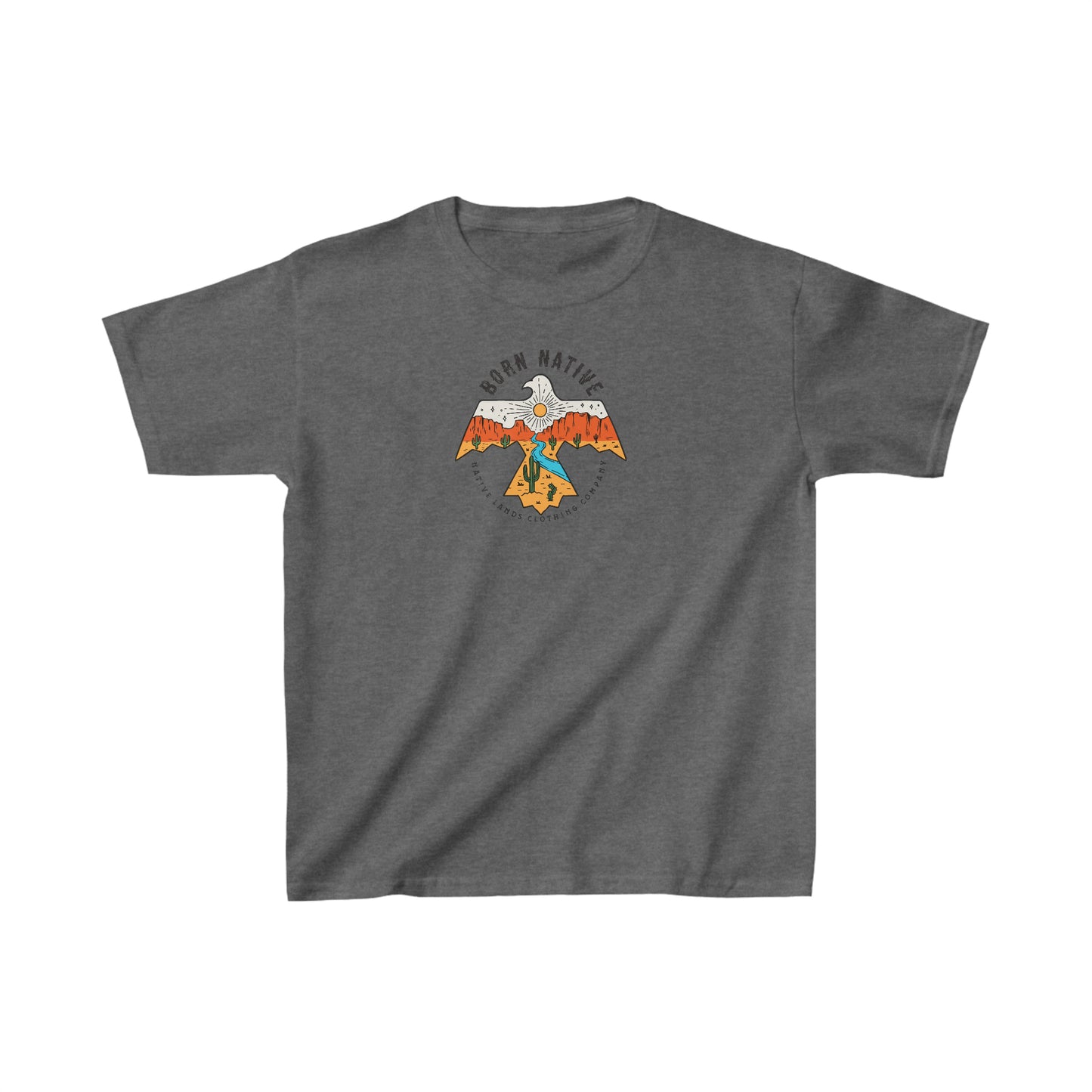 Camisa juvenil Thunderbird de algodón nativo americano