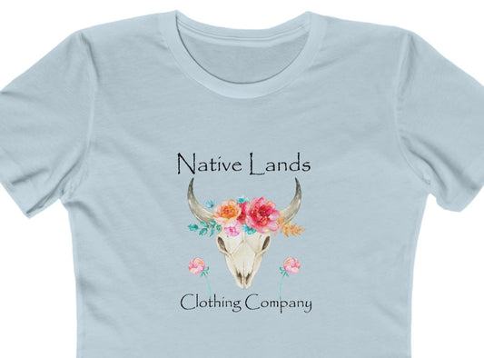 Camisa feminina florida algodão nativa americana