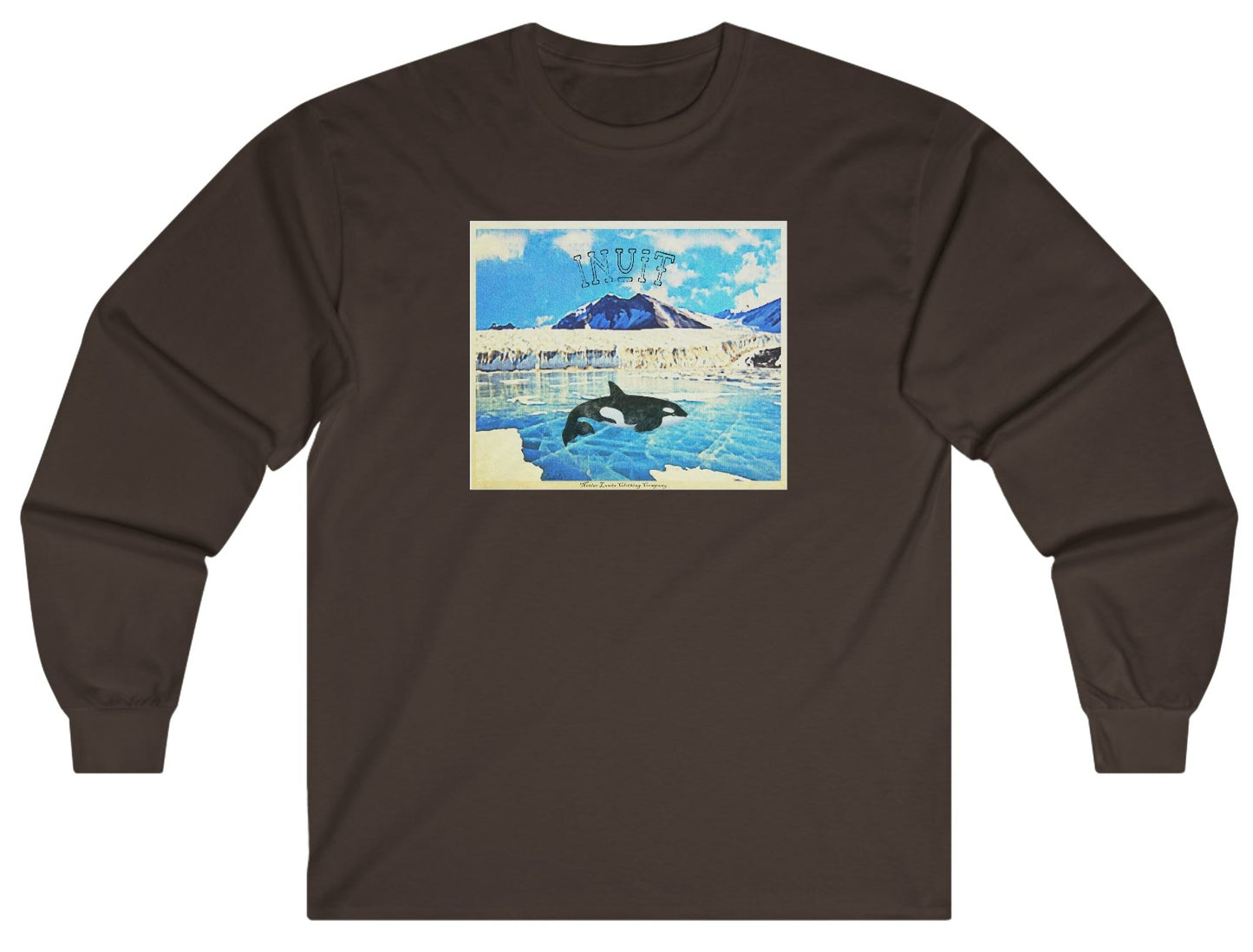 Camisa de manga comprida da tribo Inuit Orca algodão nativo americano