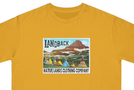 Рубашка Landback из органического хлопка для коренных американцев