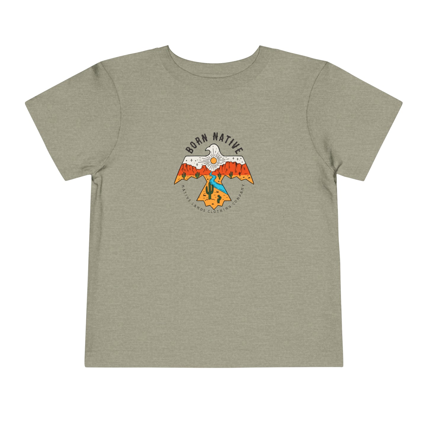 T-Shirt „Born Native“ aus Baumwolle für Kleinkinder