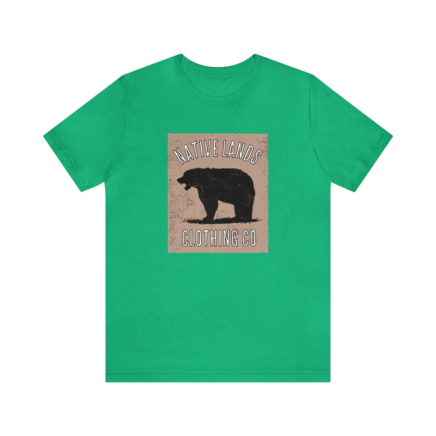 Рубашка с рычанием медведя Светло-коричневая хлопковая рубашка для коренных американцев