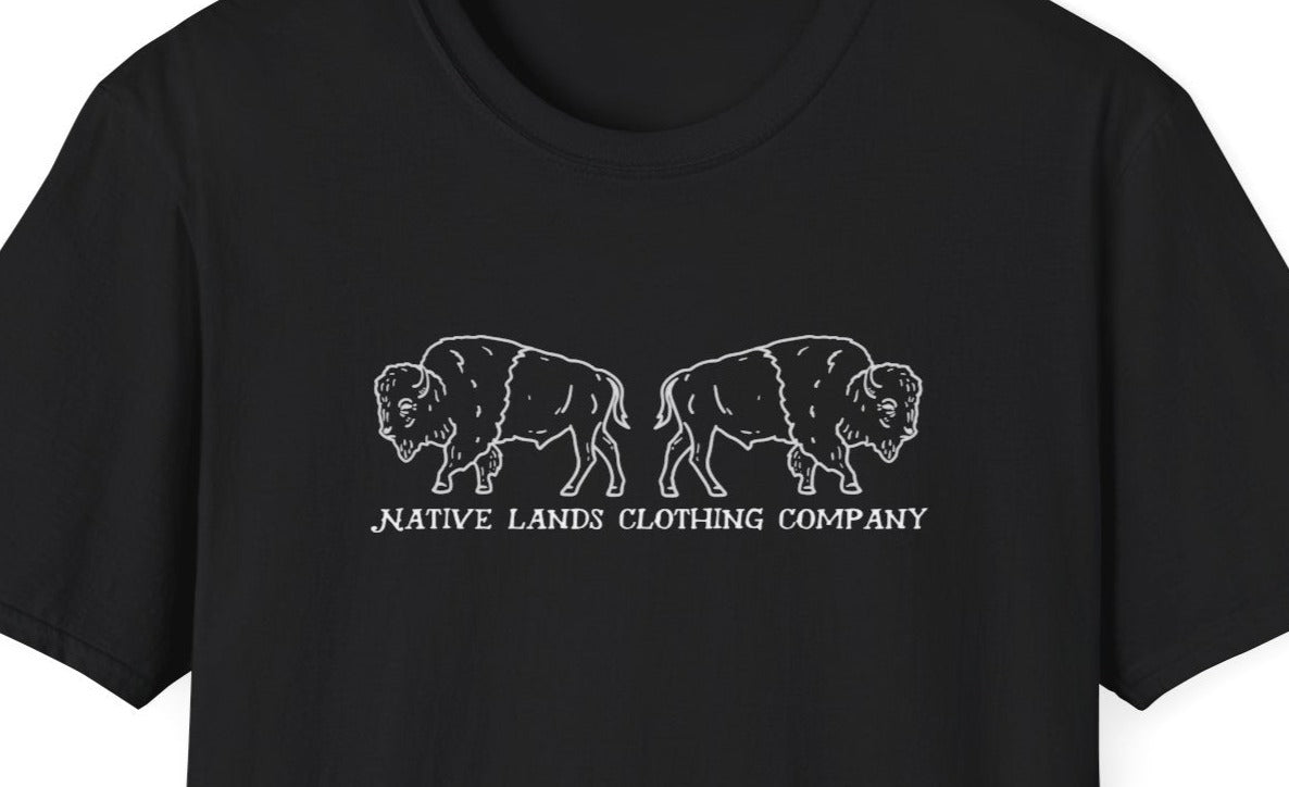 Twee Bison Shirt Katoen Native American