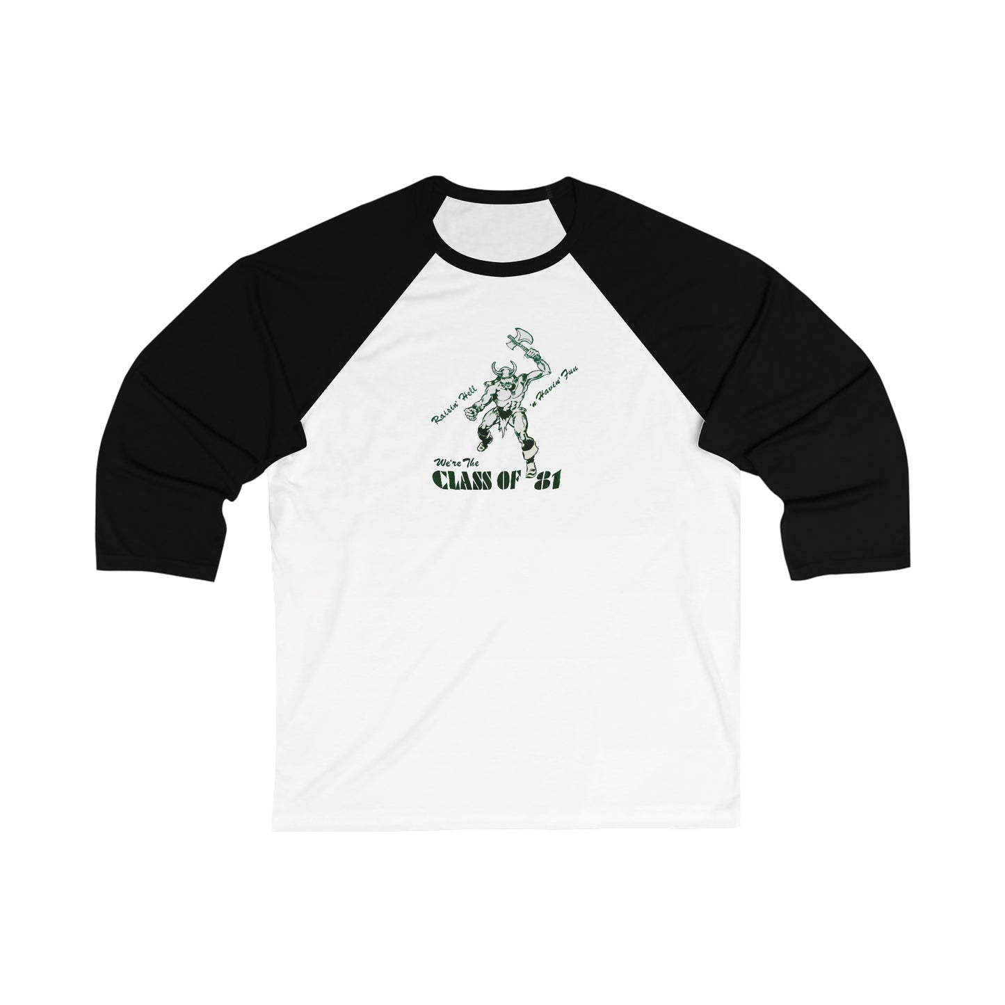 Paly 81 Cotton Baseball Shirt - Palo Alto High School - Exclusive 1981