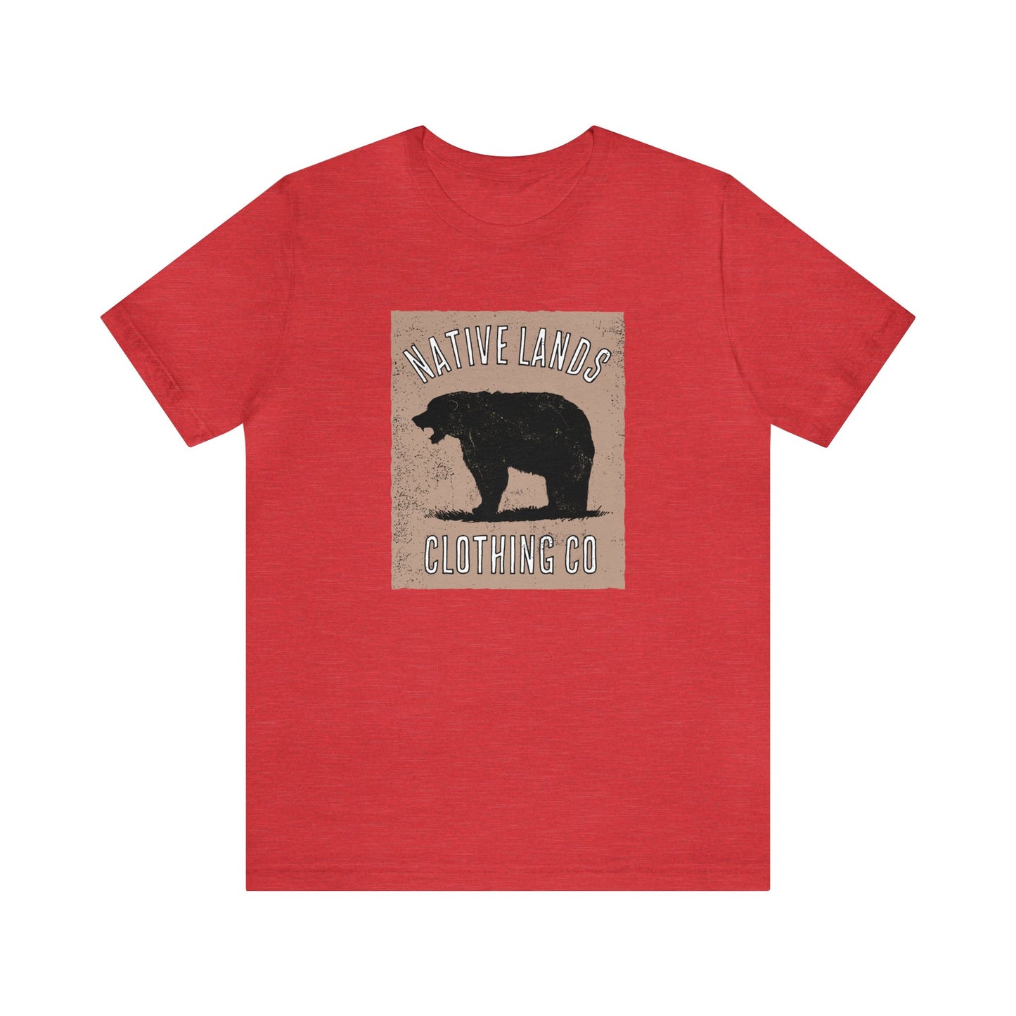 Bear Roaring Shirt Tan Coton Amérindien