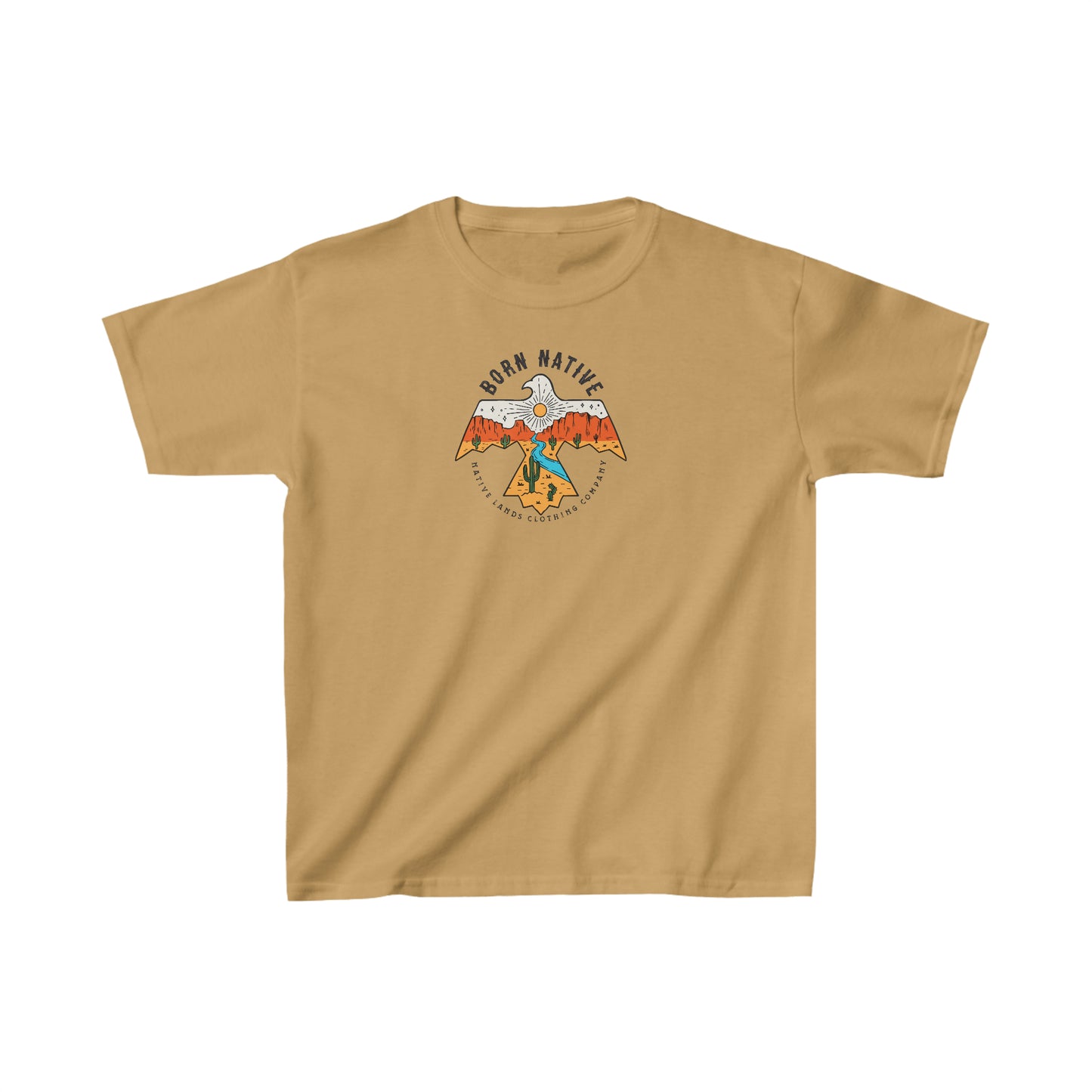Camisa juvenil Thunderbird de algodón nativo americano
