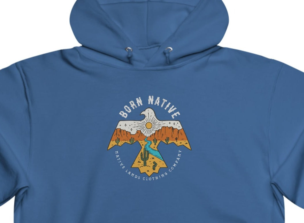 Bluza z kapturem Born Native Thunderbird — pierwsi narody, kanadyjscy aborygeni, rdzenni mieszkańcy, rdzenni Amerykanie