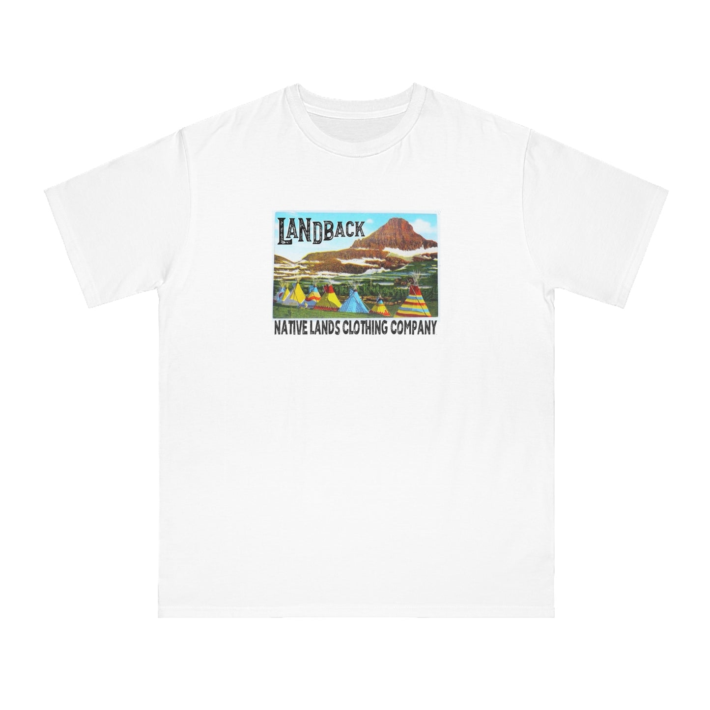 Biologisch katoenen Landback-shirt Native American