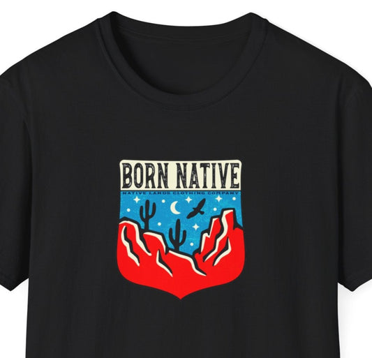 Camisa Nacida Nacida Cactus Algodón Nativo Americano