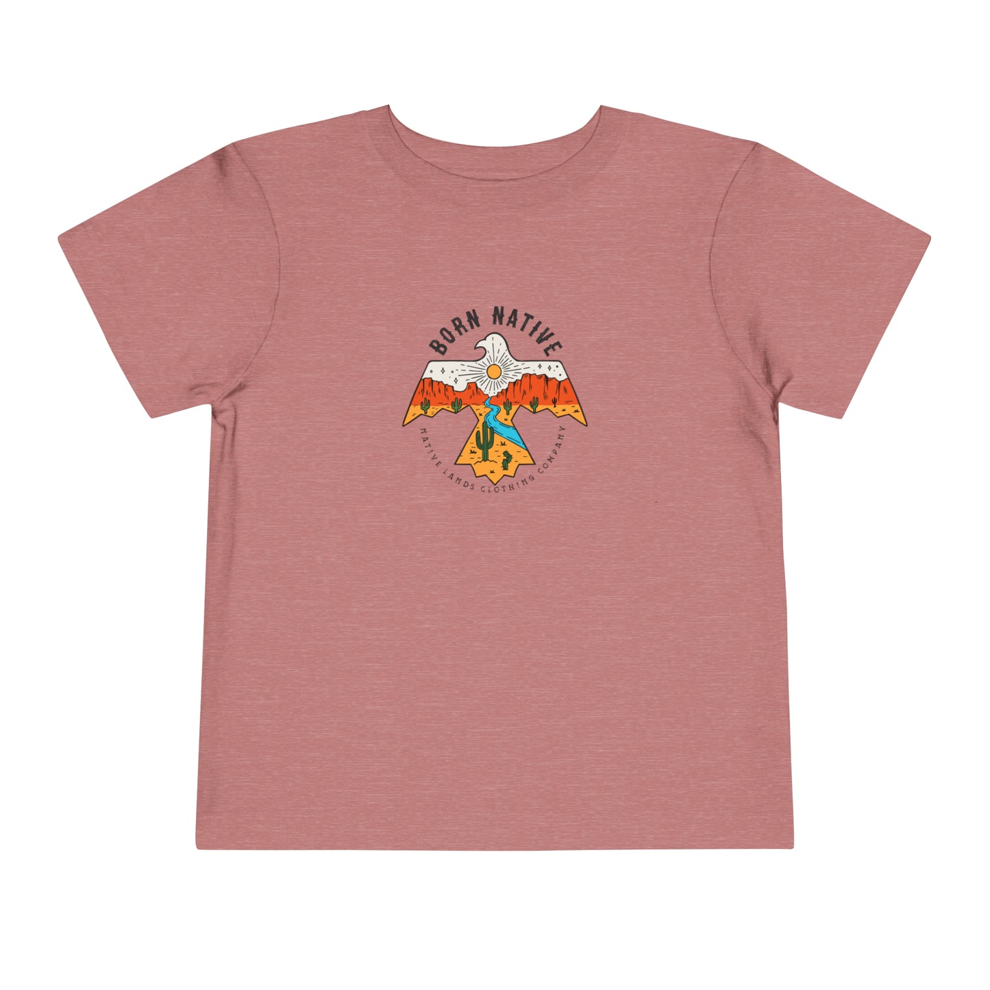 T-Shirt „Born Native“ aus Baumwolle für Kleinkinder – First Nations, kanadische Aborigines, Indigene, Indianer