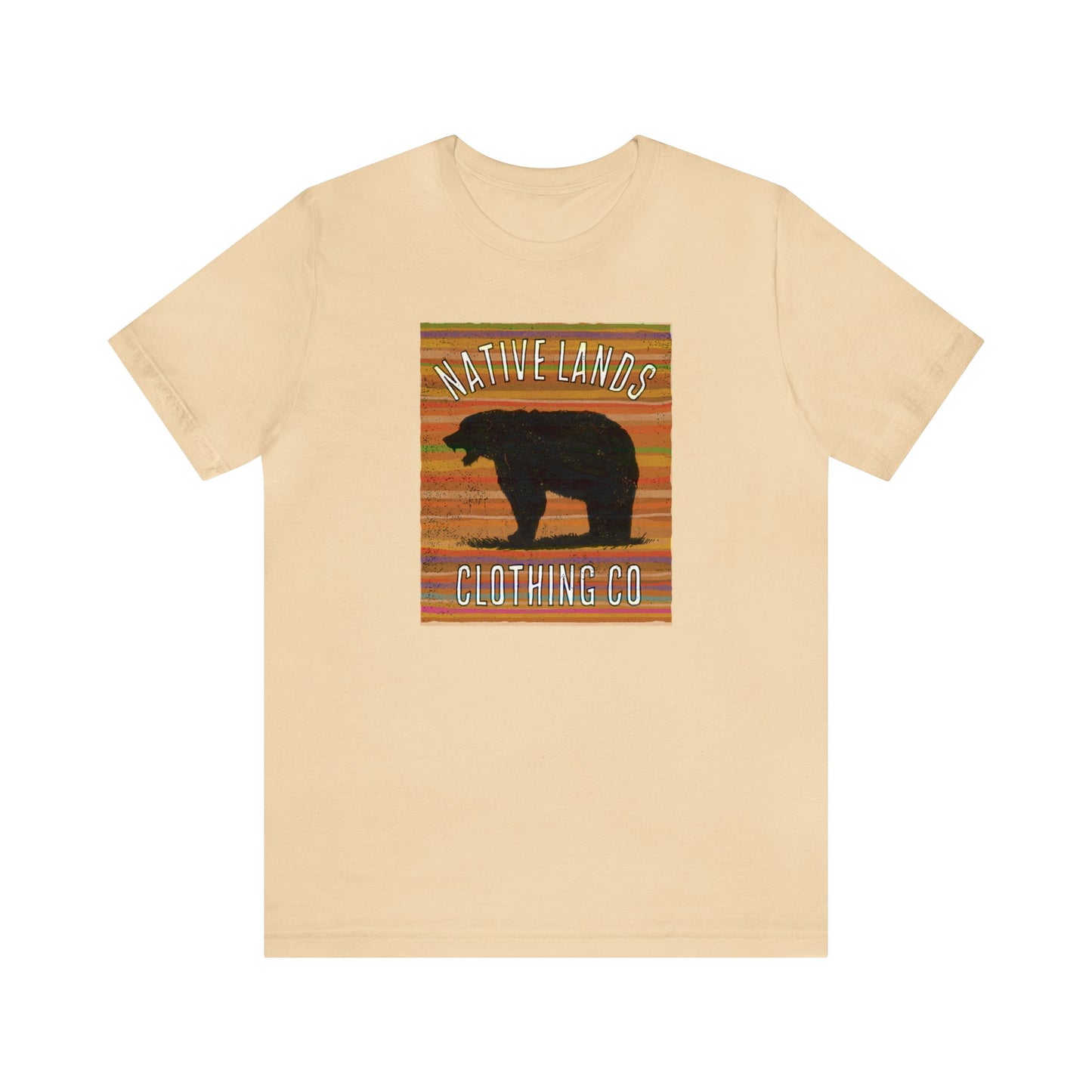 熊咆哮衬衫地球棉美洲原住民