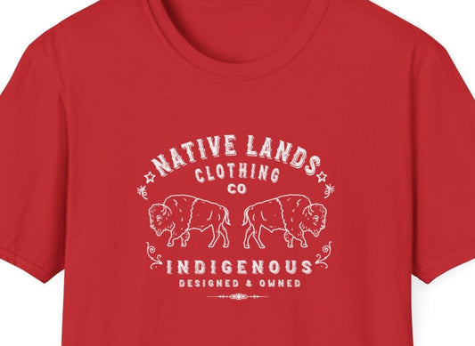 Camisa Bisontes Algodón Indígena Nativo Americano