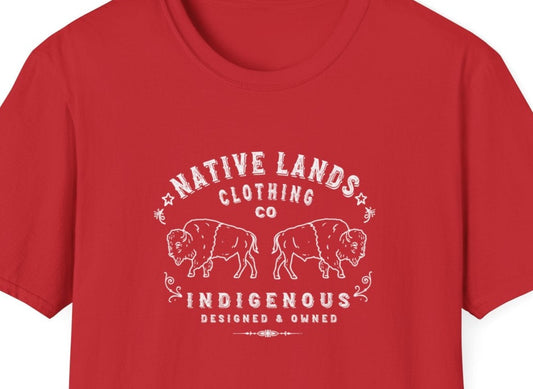 Bisons Shirt Cotton Indigenous - First Nations, Canadian Aboriginal, Indigenous, Native American