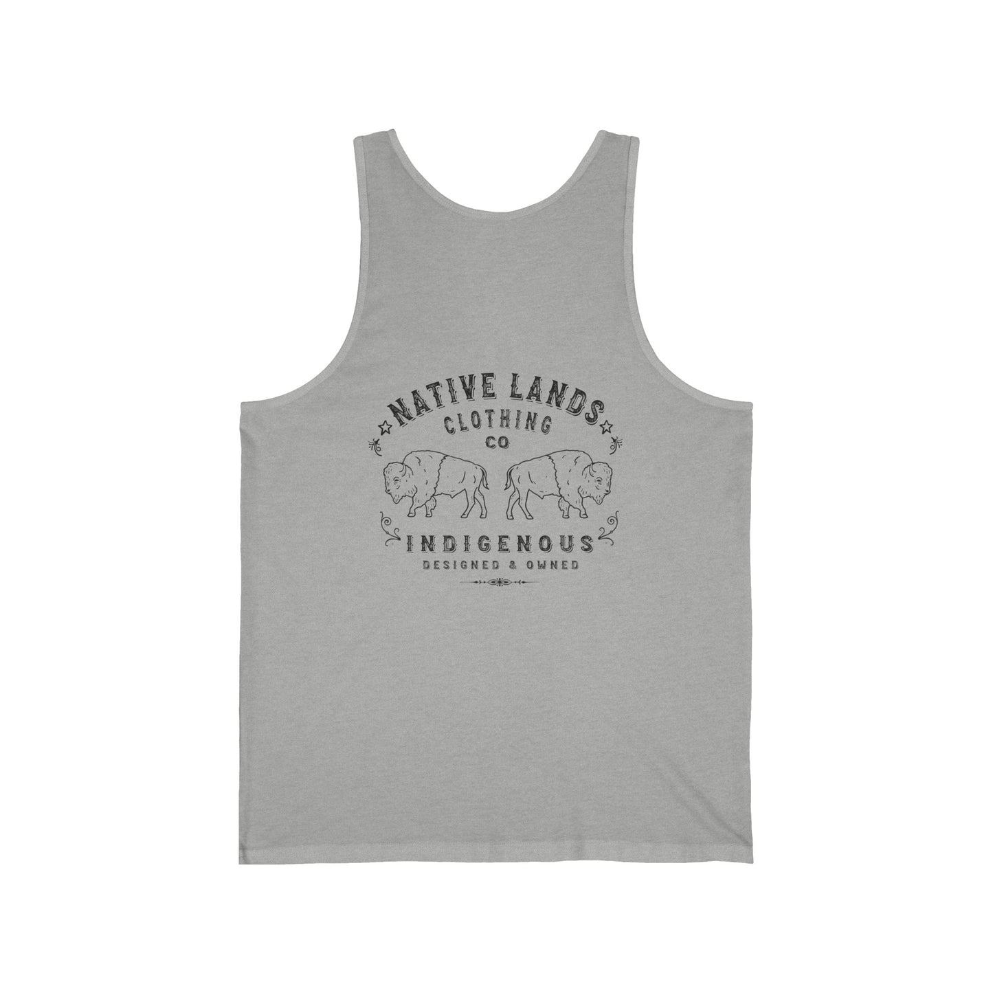 First Nations Bison Tank Top (vorne/hinten) Kanadische Ureinwohner der Ureinwohner Amerikas