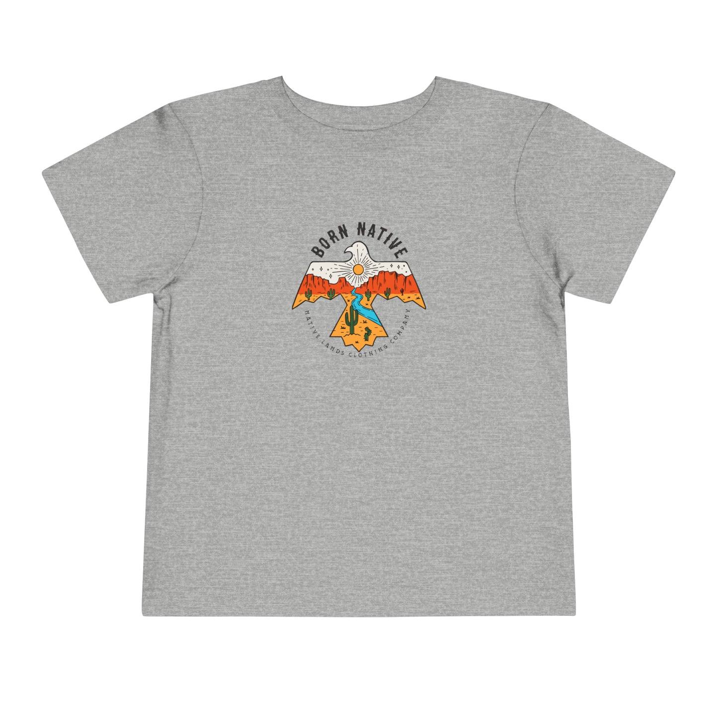 T-Shirt „Born Native“ aus Baumwolle für Kleinkinder – First Nations, kanadische Aborigines, Indigene, Indianer