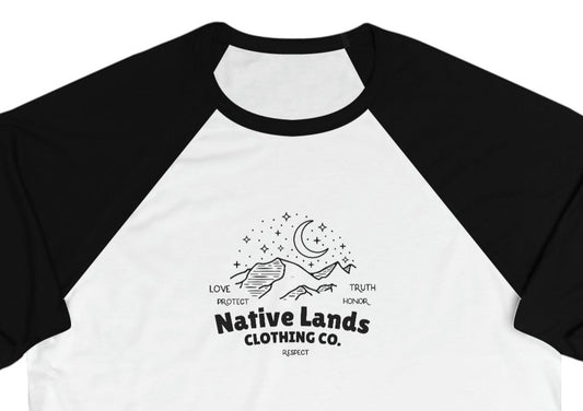 Sterren maan honkbalshirt katoen Native American