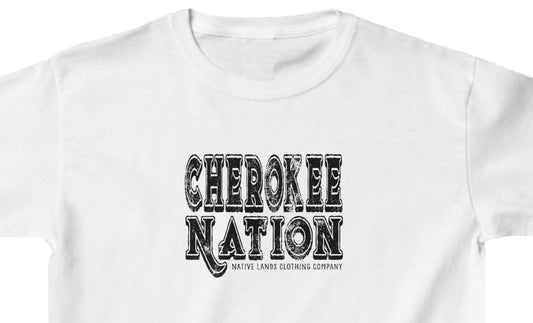 Cherokee Nation Shirt für Kinder, schwere Baumwolle, Indianer