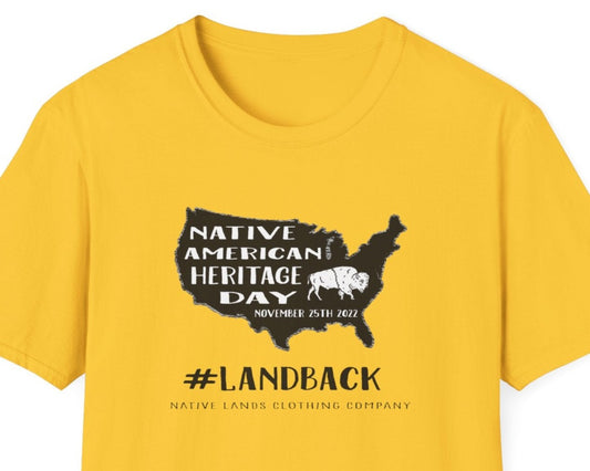 Camisa del Día de la Herencia Nativa Americana Algodón Bisonte