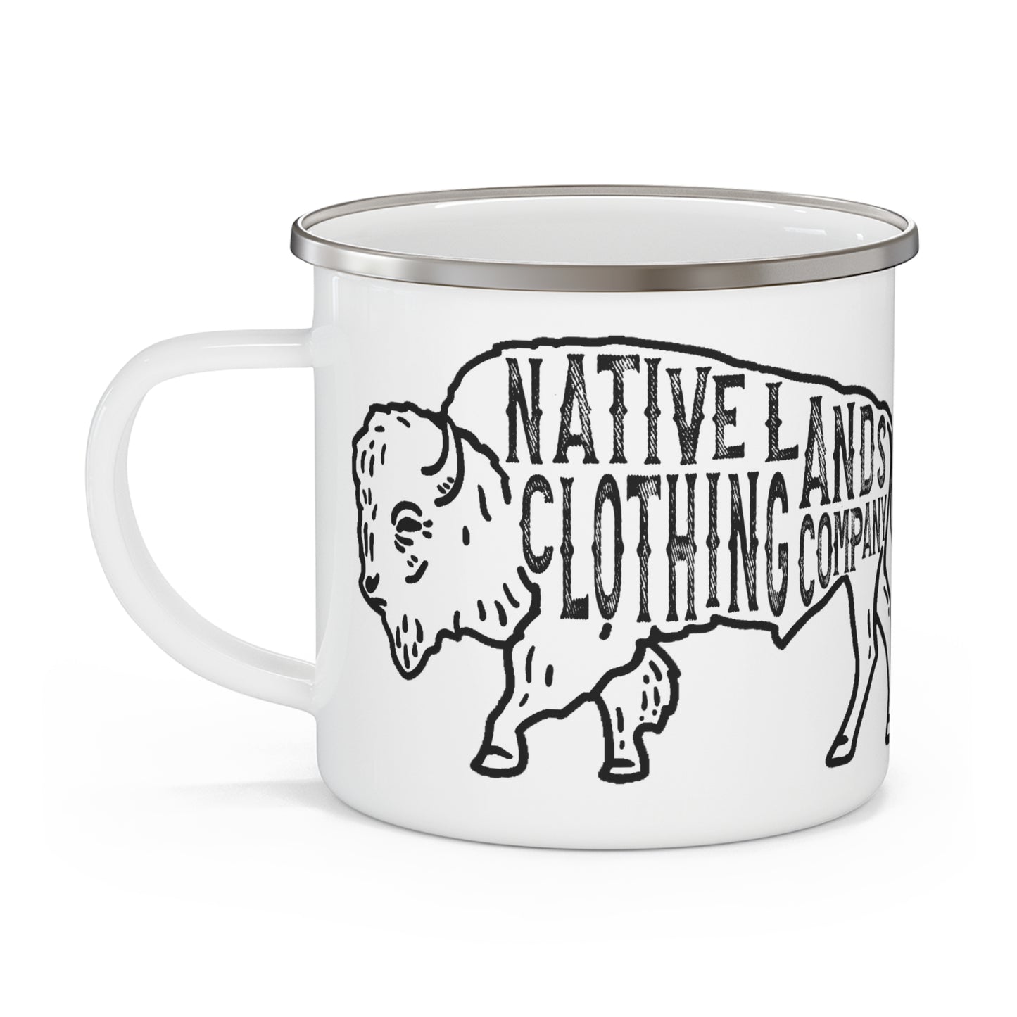 Bison Mok Emaille Metaal 12oz Native American