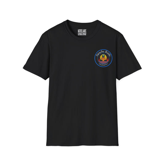 Camisa de la Fundación Apache Knife Sin fines de lucro (delantero/trasero) Algodón Nativo Americano (Pedido especial)