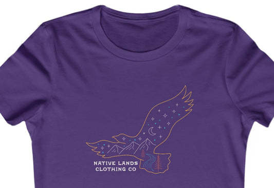 Женская летающая рубашка Hawk Night из хлопка коренных американцев
