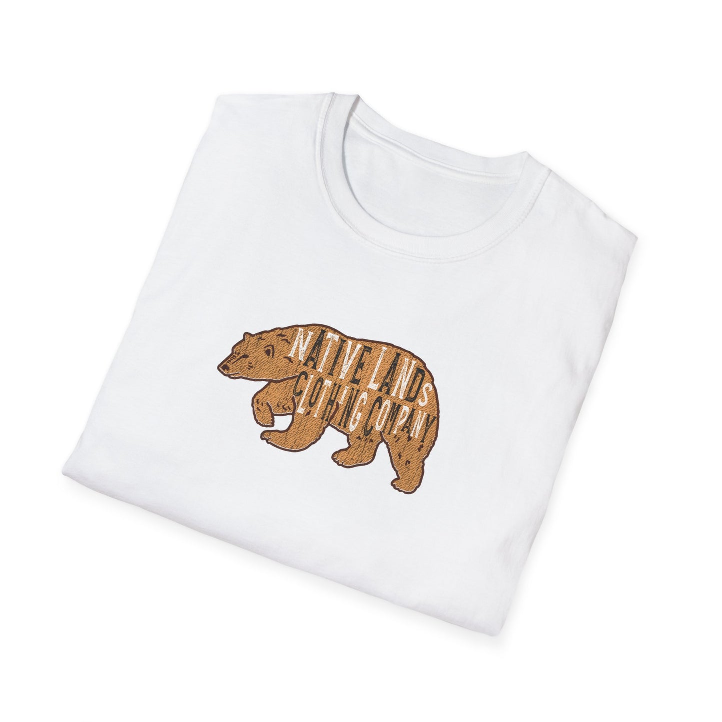 Brown Bear Shirt Cotton - First Nations, Canadian Aboriginal, Indigenous, Native American