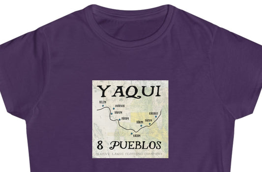 Camisa para mujer de la tribu Yaqui Pueblos de algodón nativo americano