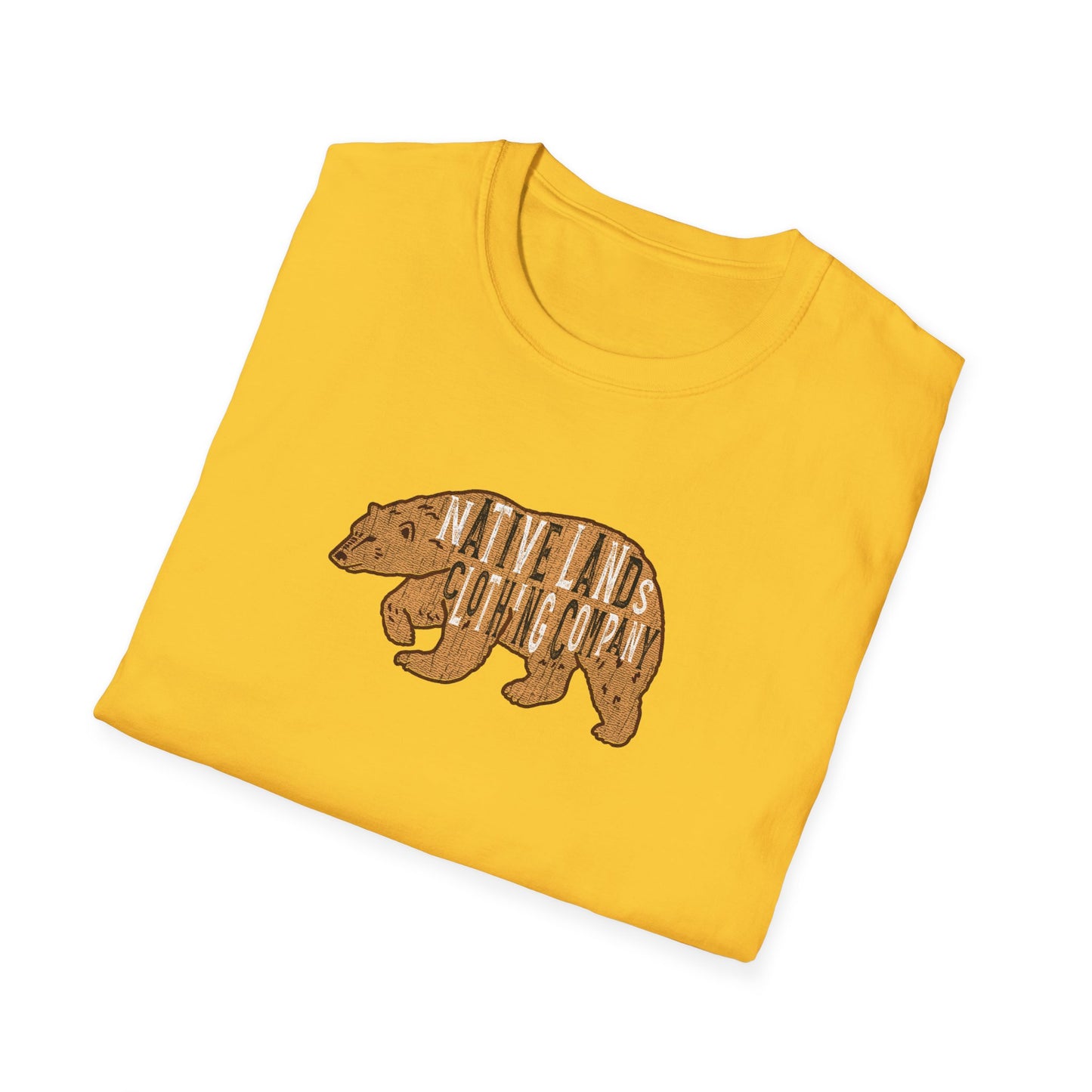 Brown Bear Shirt Cotton - First Nations, Canadian Aboriginal, Indigenous, Native American