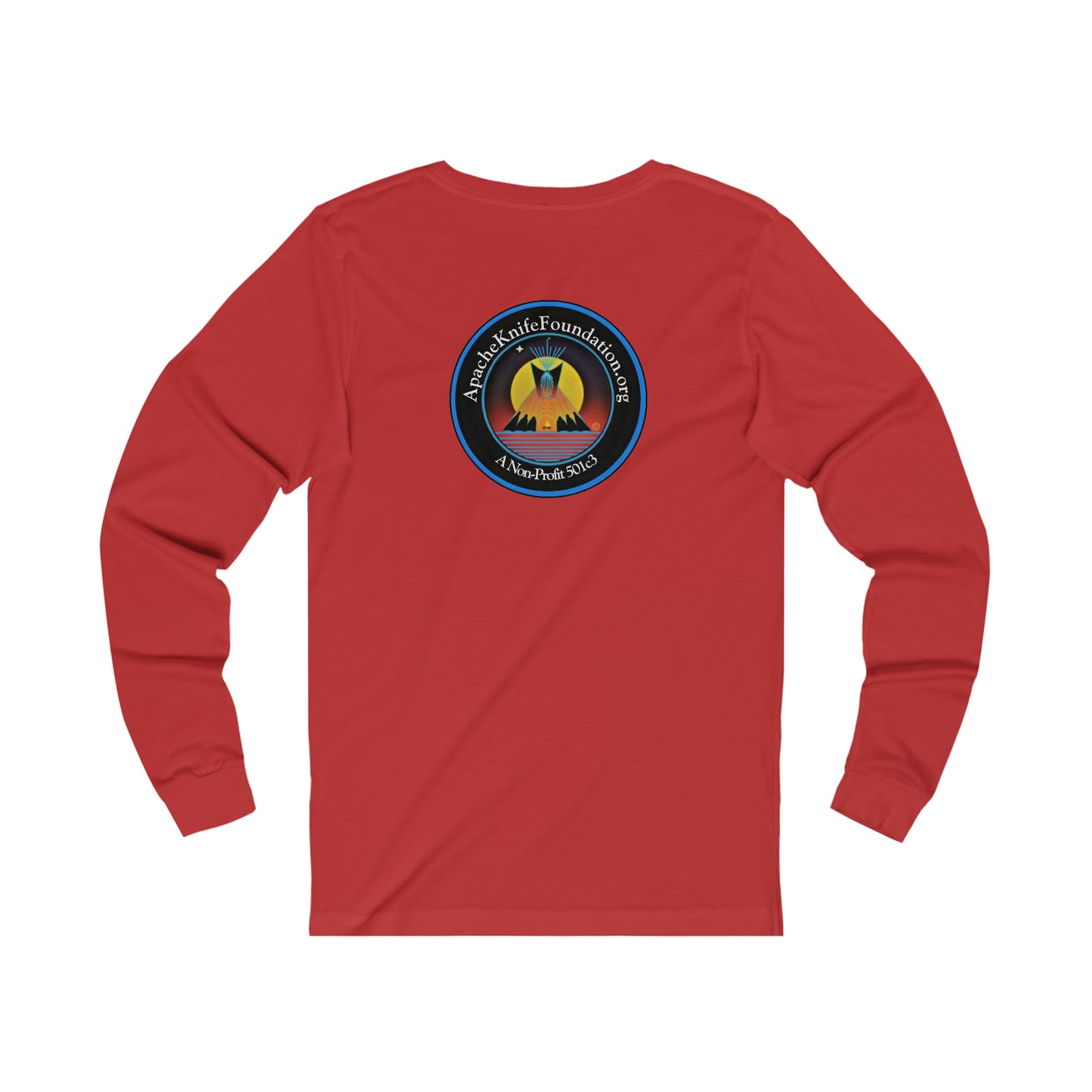 阿帕奇刀基金会长袖衬衫非营利美国原住民（特别订单）