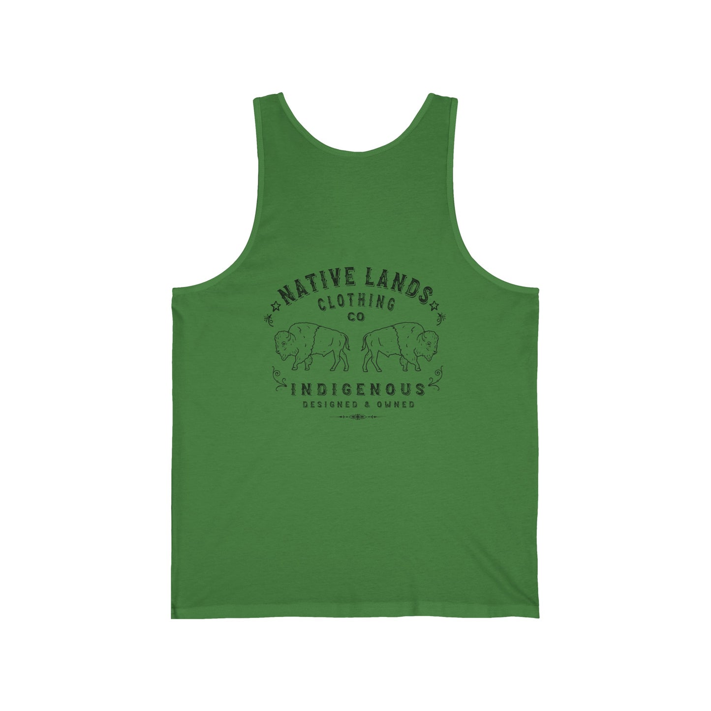 First Nations Bison Tank Top (vorne/hinten) Kanadische Ureinwohner der Ureinwohner Amerikas