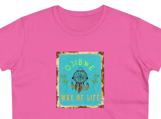 Damen Ojibwe Tribe Shirt Baumwolle – First Nations, kanadische Aborigines, Indigene, Indianer