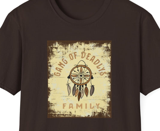 Рубашка «Ловец снов» Gang Of Deadlys из хлопка с изображением коренных американцев (специальные заказы)
