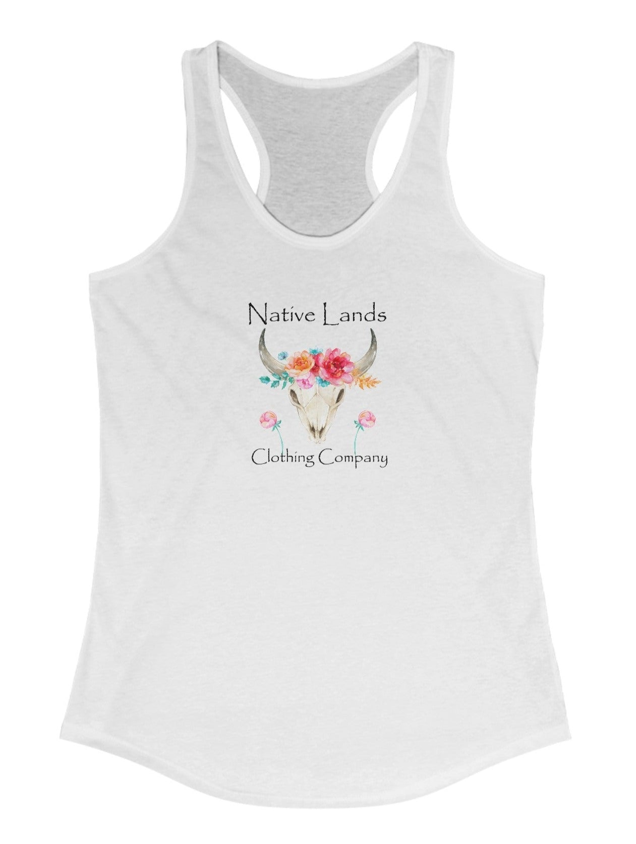 Womens Flower Tank Top First Nations Canadian Aboriginal Indigenous Native American