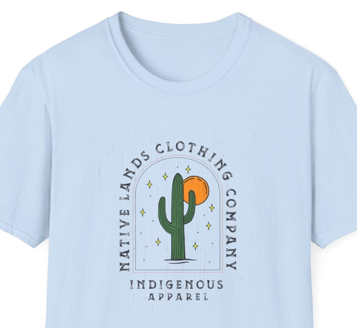 Cactus Sun Shirt Cotton - First Nations, Canadian Aboriginal, Indigenous, Native American