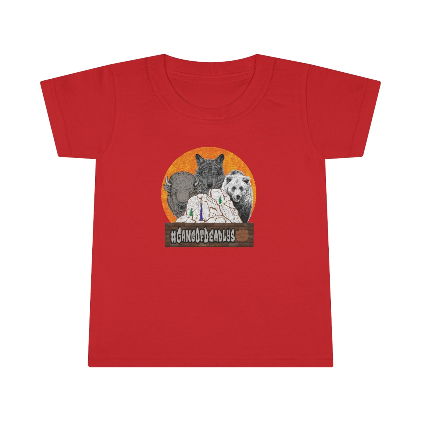 Camisa infantil Gang Of Deadlys de algodão nativo americano (pedido especial)