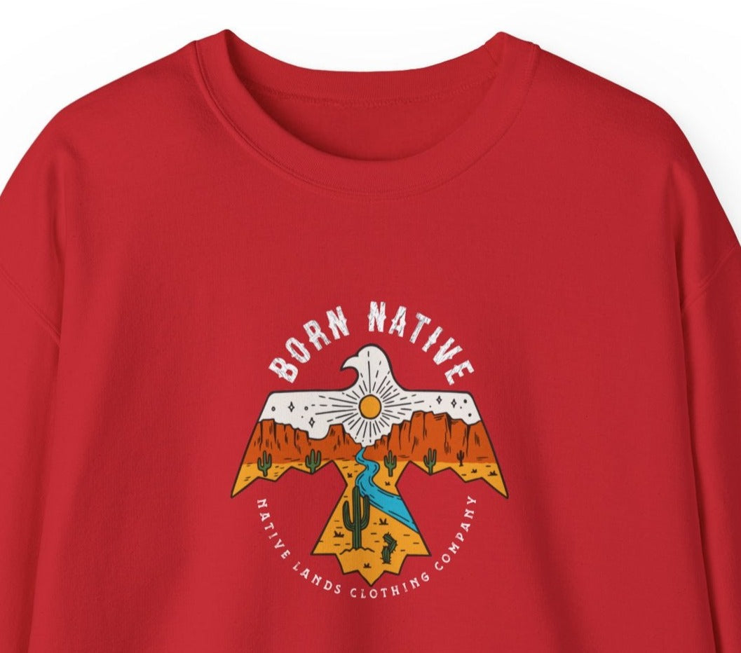 Geboren Inheemse Thunderbird Sweatshirt Inheemse Amerikaan