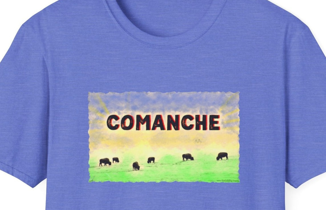 Léine Treibh Comanche Cotton Meiriceánach Dúchasach